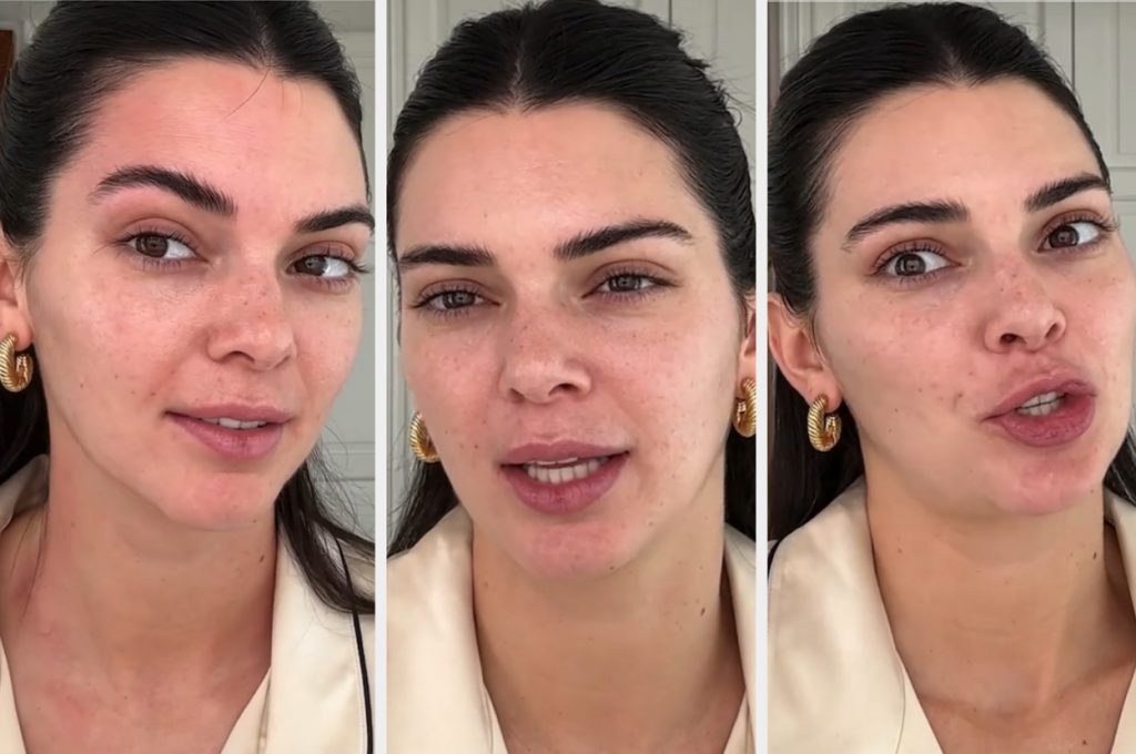 Kendall Jenner Is Being Praised For Exposing Her Fine Lines And Skin ...